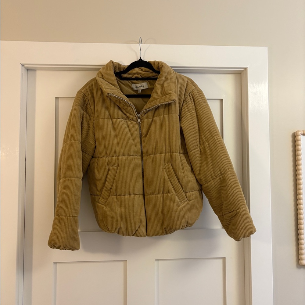 Sebby Beige Corduroy Jacket